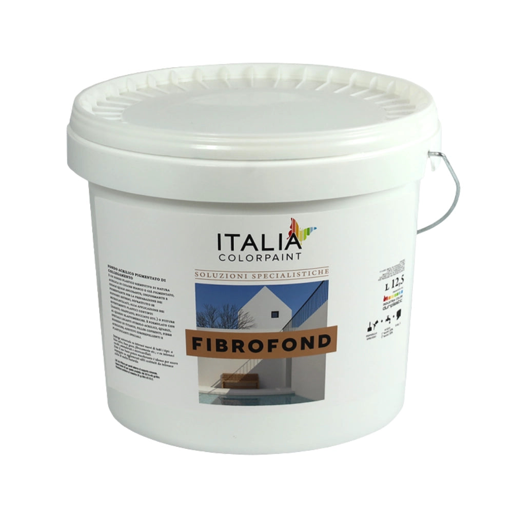 Fibrofond m coprente consolidante esterni alta traspirazione bianco *** formato 12.5 lt, confezione 1