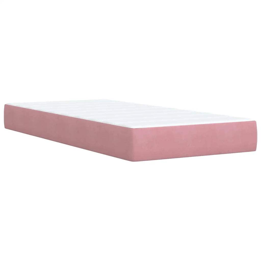 Letto con Contenitore con testiera 2 pz Rosa 3458942
