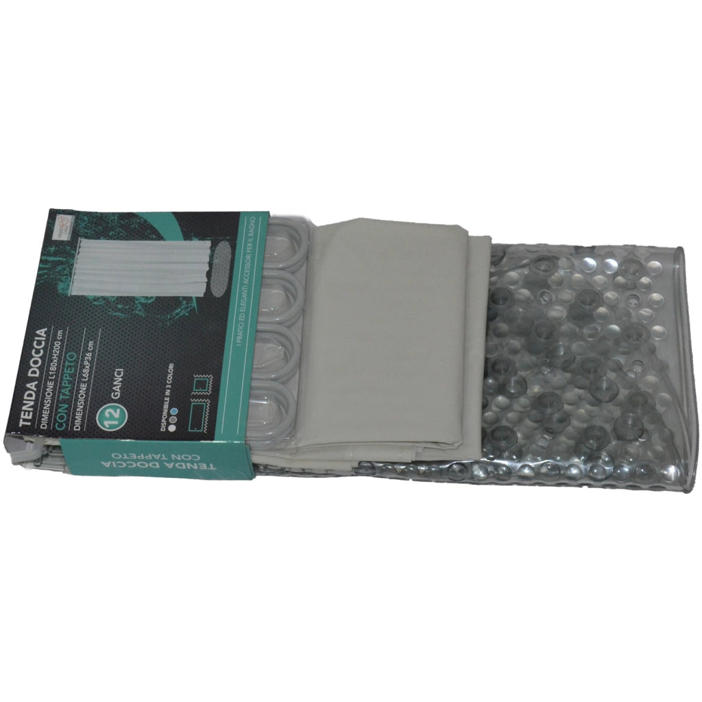 TENDA DOCCIA 180X200+TAPPETO