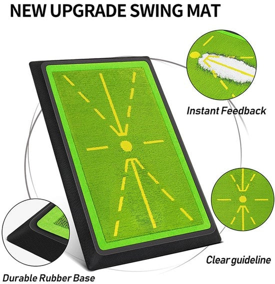 Mattoni di allenamento al golf utilizzati per la detezione del swing, il tracciamento della traiettoria di un colpo, gli esercizi di orientamento e l'allenamento del percorso di swing.