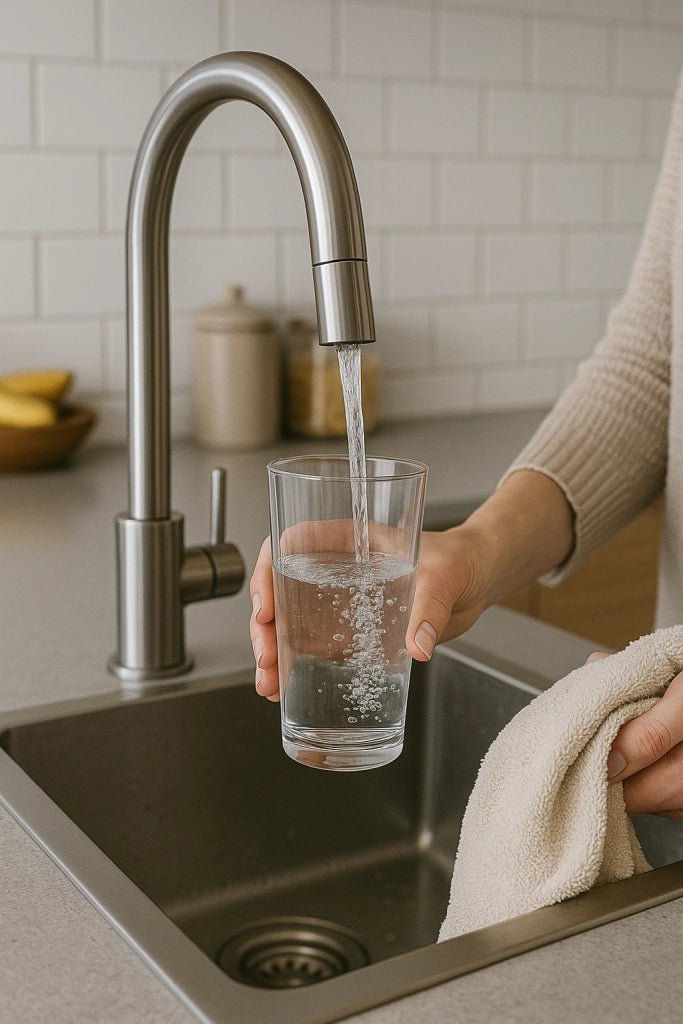 Addolcitore acqua domestico Cabinato Luxury 35L con Valvola F69P3 Basso Consumo Pronto Installazione Fino a 12 Persone