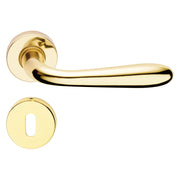 1coppia maniglia 'goccia' oro lucido verniciato cod:ferx.3020050nlm