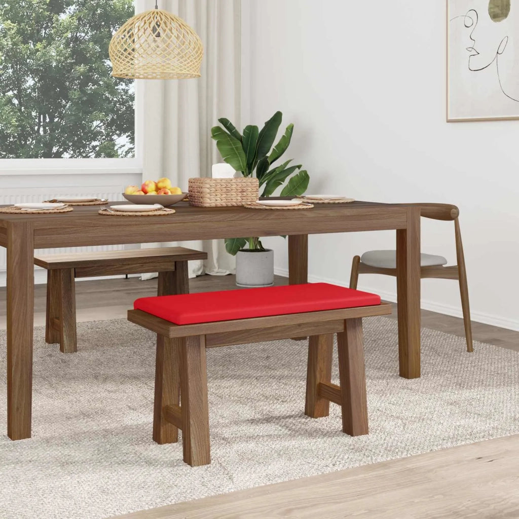Cuscino per panchina Similpelle Rosso Profondità 35 cm 42043269