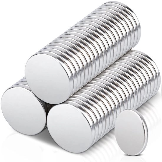Magnetici Neodymium 60 pezzi - Piccoli Magnetici Potenti 12 x 1,5 mm - Magnetici Ronde per Frigorifero - Magnetici per Tabellone Bianco - Duraturi e Ideali per Attività di Fai da Te