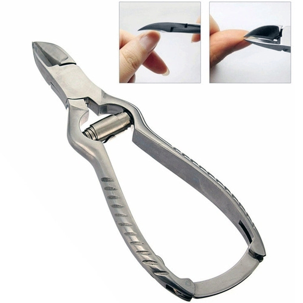 Trade Shop - Taglia Unghie Bovolo In Acciaio Unghie Incarnite Dure Spesse Pedicure Tronchese -