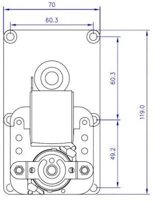Ricambistufeapellet Mellor Motoriduttore stufa pellet T3 al. 220VAC 4,75 Rpm Pacco 38 Albero 8,5 mm FB1137 ex FB1079