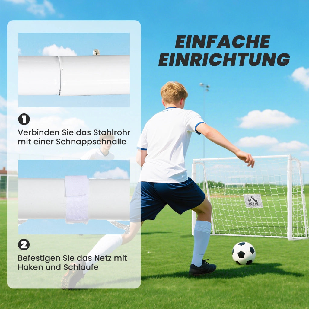 Porta da Calcio per Bambini ¨C Minimal ¨C 186x123cm Bianco