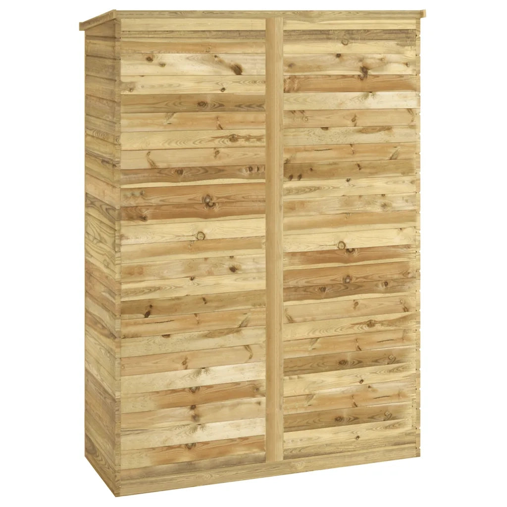 Rimessa Attrezzi da Giardino 123x50x171cm in Pino Impregnato