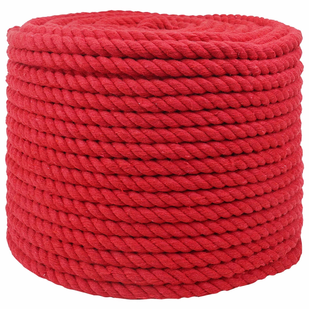 Corda | Fune Rosso 1,4 x 1,4 x 5000 cm Cotone