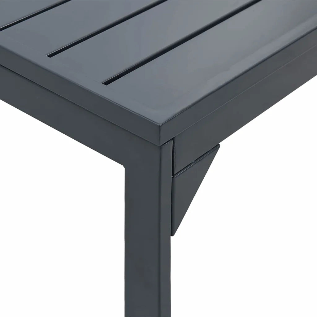 Tavolo da patio Antracite 180 x 80 x 74 cm 42010362