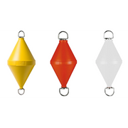 GAVITELLO ARANCIO C/ASTA LT.15 YELLOW BICONICAL BUOY LT.55