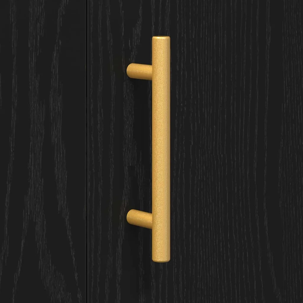 Credenza Rovere Nero 90 x 34 x 80 cm Legno multistrato 869078