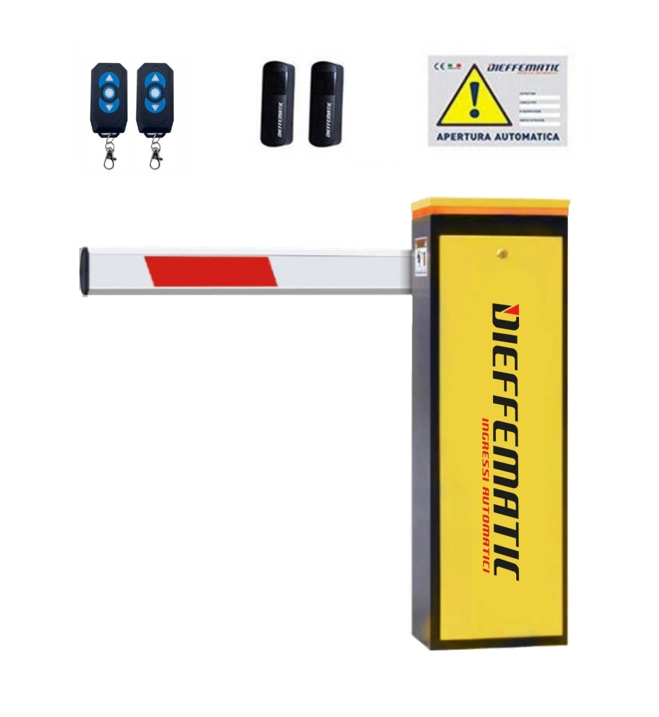 KIT BARRIERA AUTOMATICA STRADALE SUNNY CON ASTA TELESCOPICA 5 MT CON LED 24V