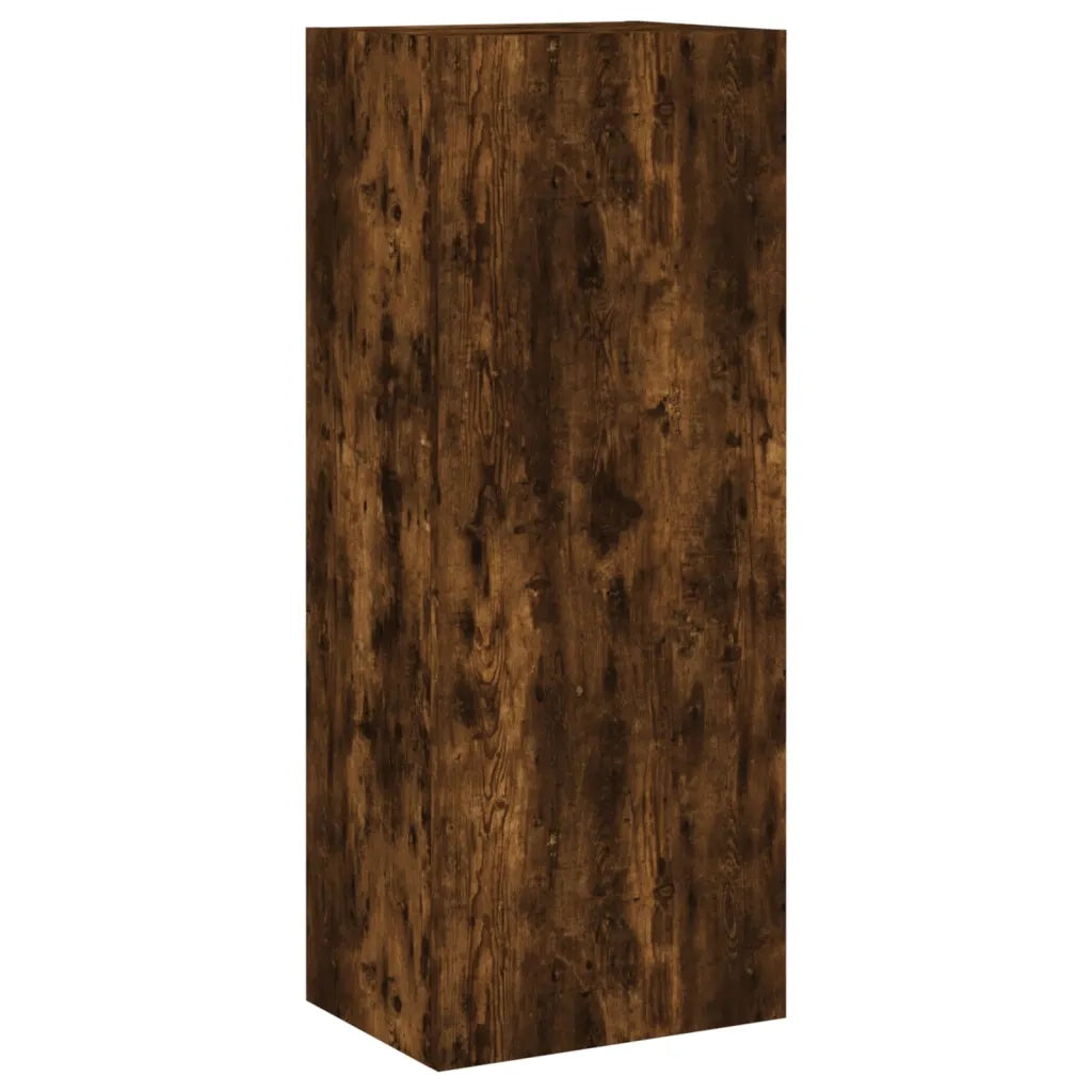 Mobile TV a Parete | Armadietto TV | Mobile Porta TV Rovere Fumo 40,5x30x102 cm Legno Multistrato