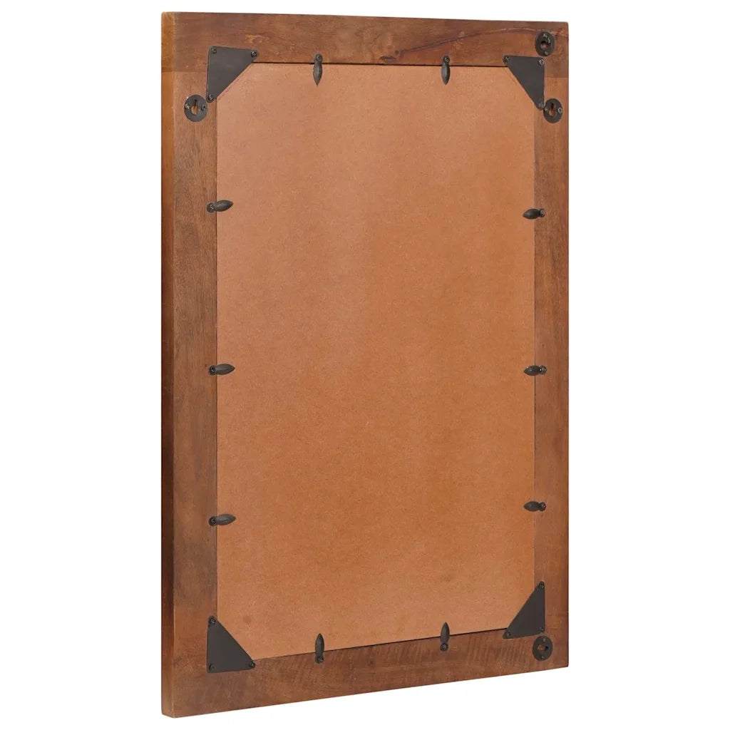 Specchio Rettangolare Marrone e Argento 50 x 2,5 x 70 cm