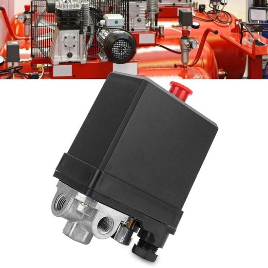 Regolatore di compressore - Regolatore di pressione 3 fase - Regolazione meccanica della pressione - 175 - Regolazione automatica - Per uso con compressori meccanici
