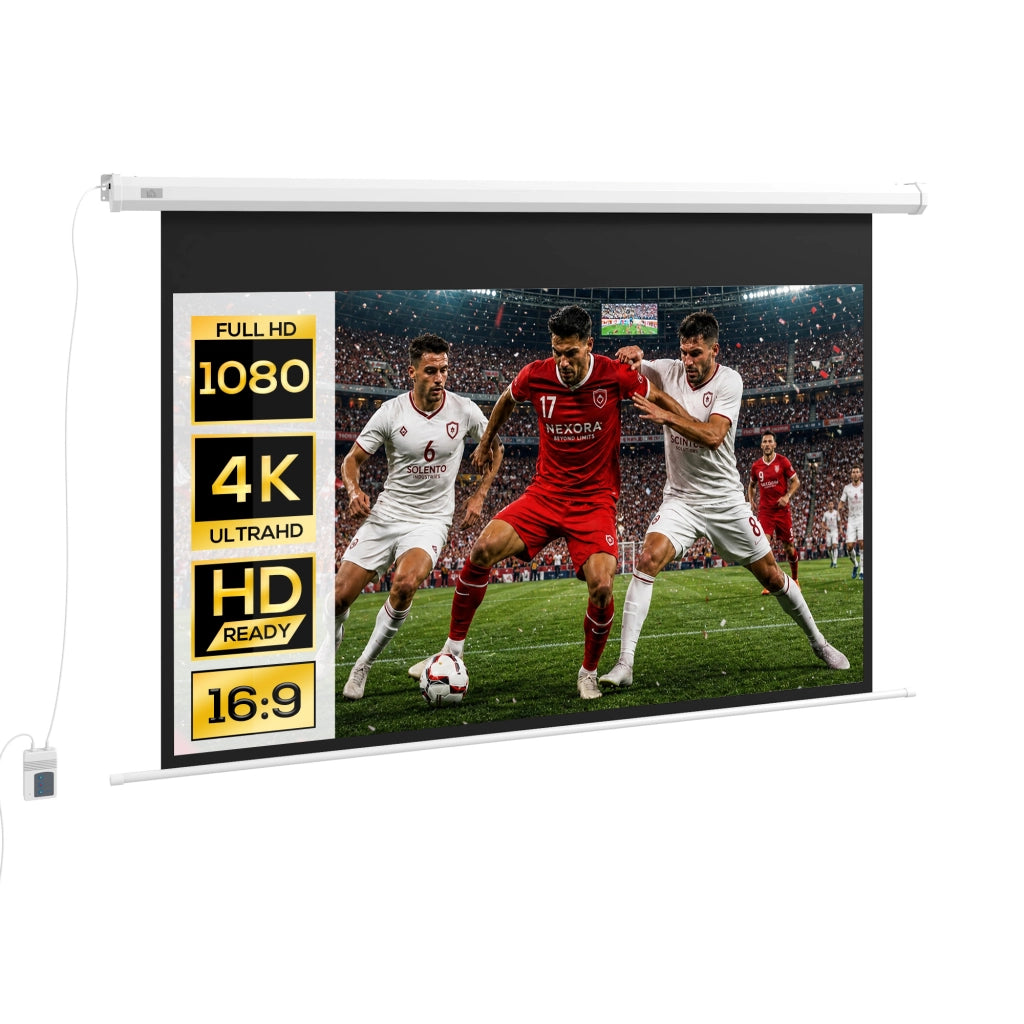 Schermo per Proiettore Motorizzato 120'' 16:9 ¨C Xylo ¨C Bianco con Telecomando