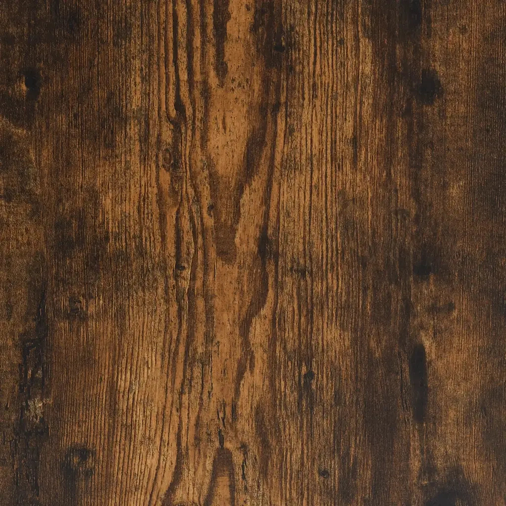 Panca Porta Scarpe-Sgabello-Panca Scarpiera Rovere Fumo 102x42x45 cm Legno Multistrato