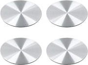 Sticker per manubrio - Set da 4 pezzi - 45 mm - Argento - Accessori per auto