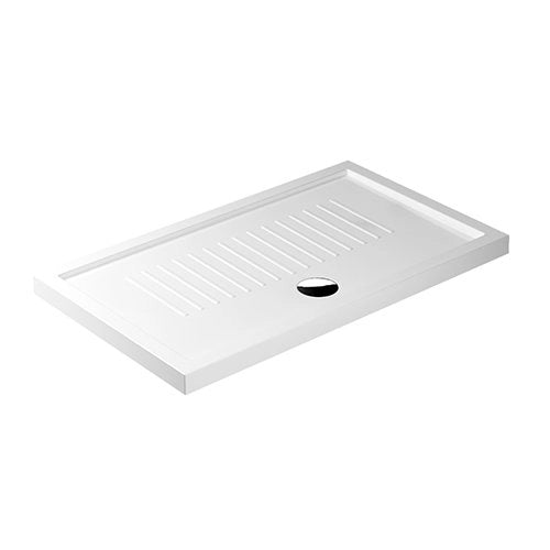 Piatto doccia rettangolare in Ceramica GALASSIA 100x75 BIANCO LUCIDO H 6 cm con antiscivolo