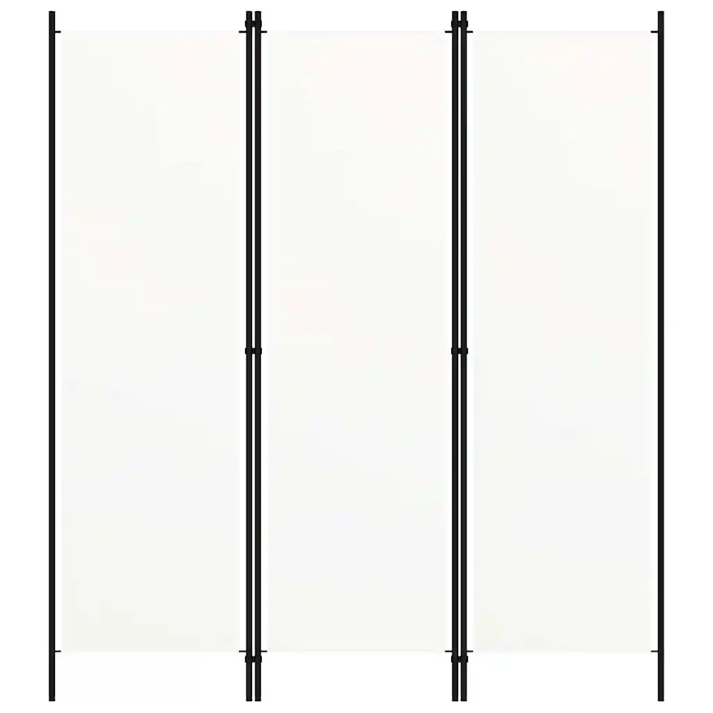 Paravento a 3 Pannelli Bianco 150x180 cm 320715