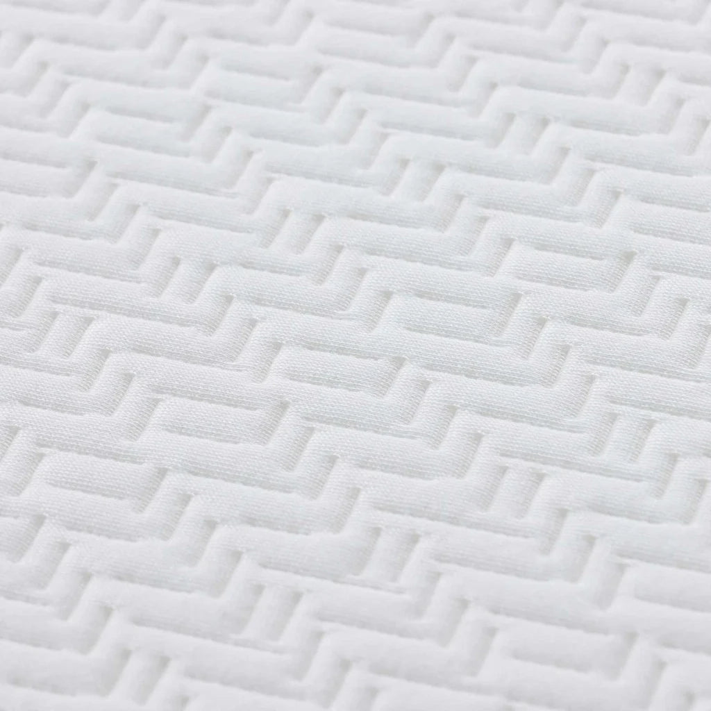 Materasso Bianco e Grigio 90 x 200 cm Tessuto Jacquard 4106326