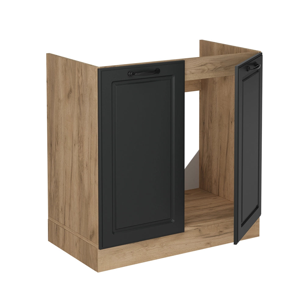 Vicco Mobile lavello cucina Antracite casa di campagna 80 cm , PL Antracite