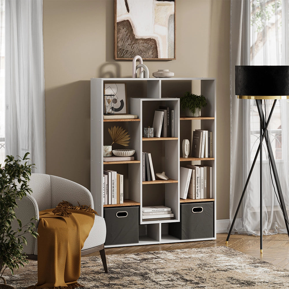 Vicco Scaffale Rovere bianco/dorato 107.2 x 143 cm