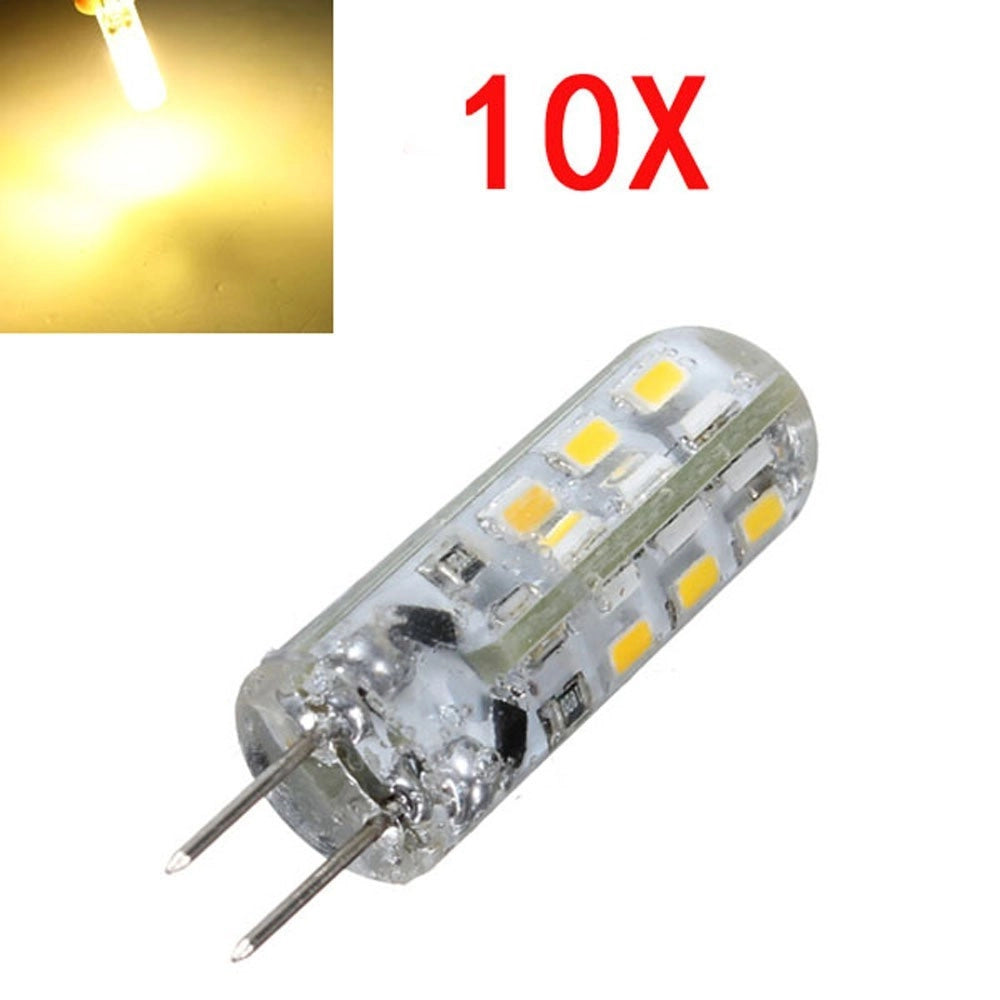 Trade Shop - Lampadine A Led Lampade Attacco G4 Smd 3014 Dc 12v Super Luminose Per Lampadari - -bianco Caldo-1,5 Watt