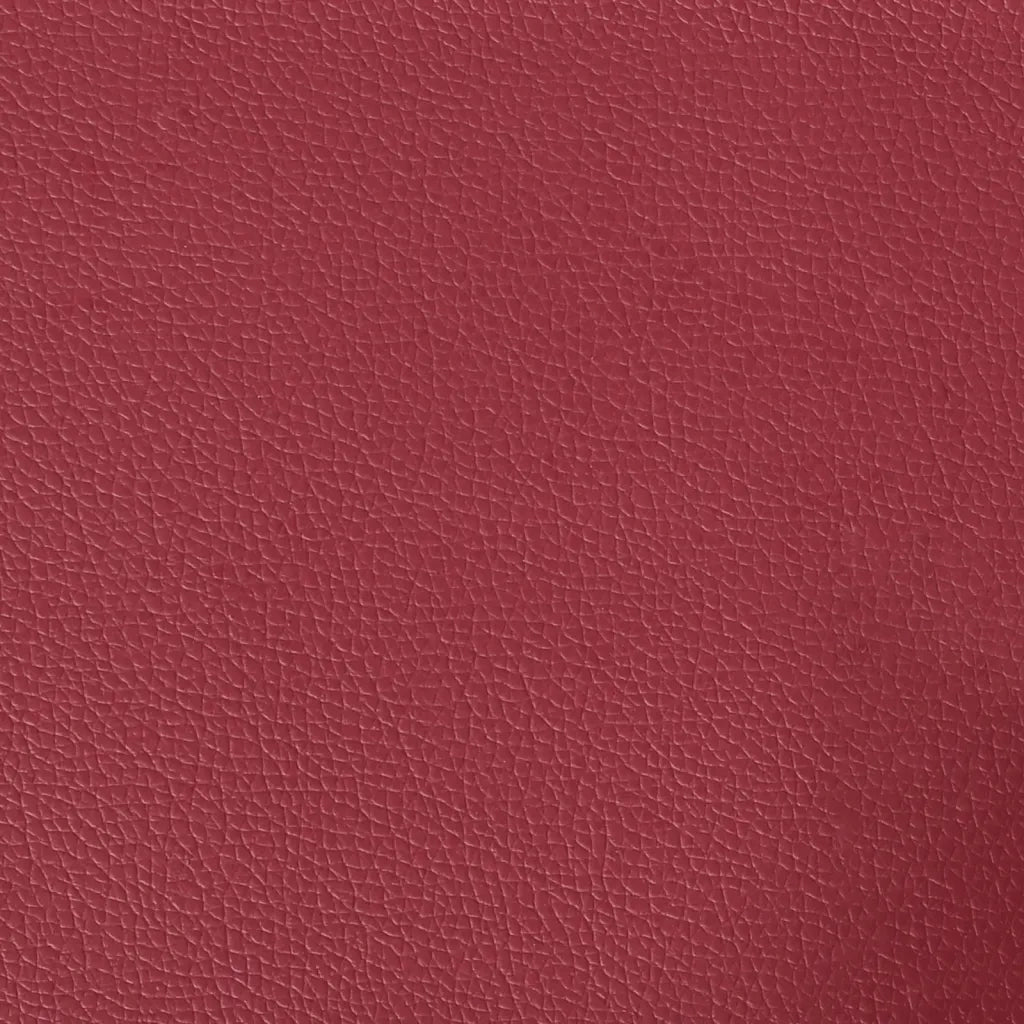 Set di Divani 2 pz con Cuscini Rosso Vino in Similpelle