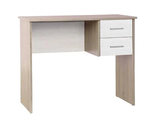 Scrivania 2 cassetti Rovere/Bianco