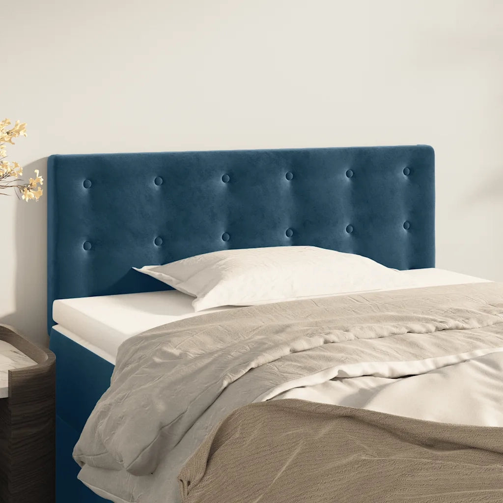 Testiera Blu scuro 90x5x78/88 cm in Tessuto 346434
