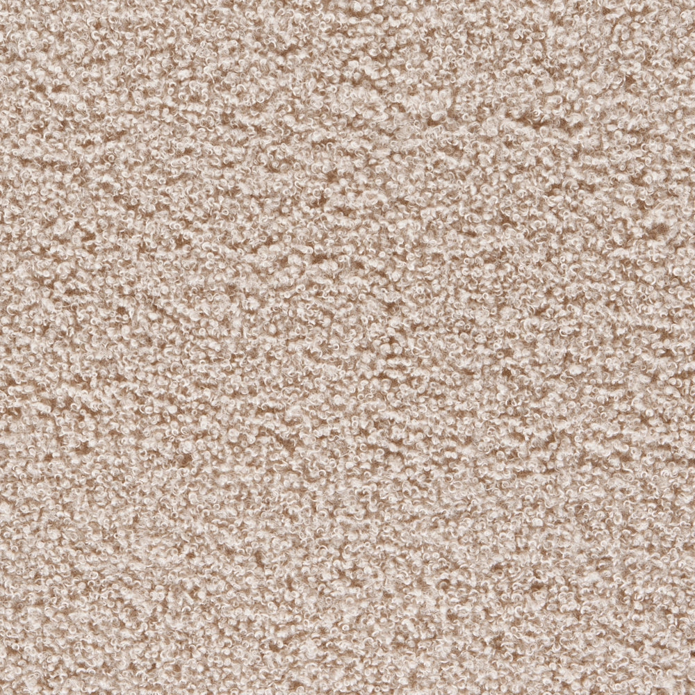 Poltrona modulare Bouclé a 1 posto, profilo ribassato senza braccioli colore beige