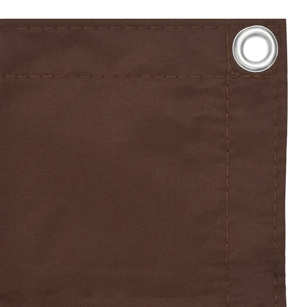 Schermo da balcone | Paravento da Balcone Marrone 75x500 cm in Tessuto Oxford
