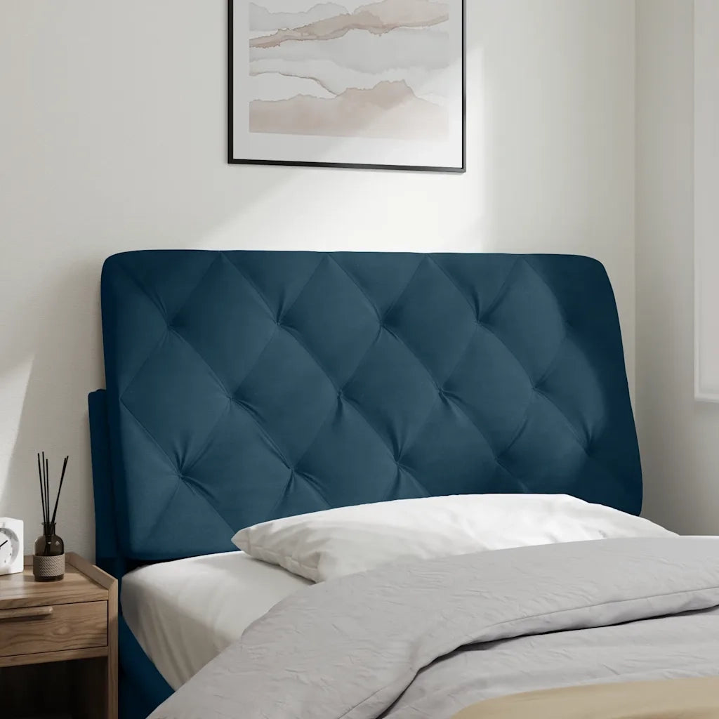 Cuscino Testiera Blu 100 cm in Velluto 374718