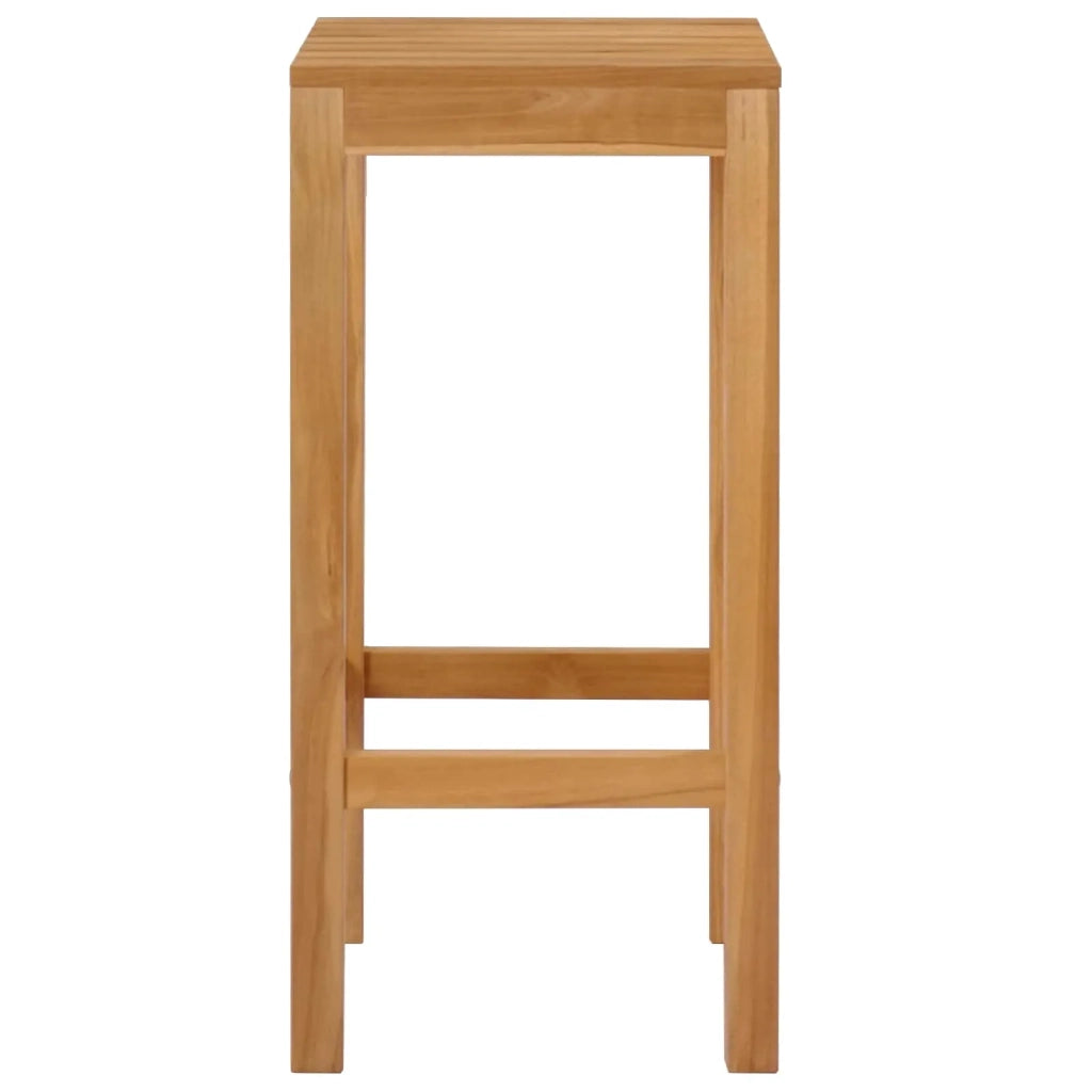 Sgabello da bar 4 pcs Marrone Legno di teak solido 42030010