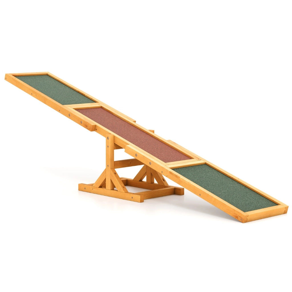 Set di esercizi e giochi per cani giocattolo da esterno per allenamento dell'equilibrio-Altalena per agility cane per animali Giallo