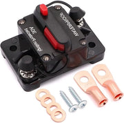 Interruttore di corrente 30A con reset manuale - Per motori di traino per barche, ATV - Impermeabile - 12V-48V DC - Sicurezza di alimentazione manuale - Zavorra per sistemi audio