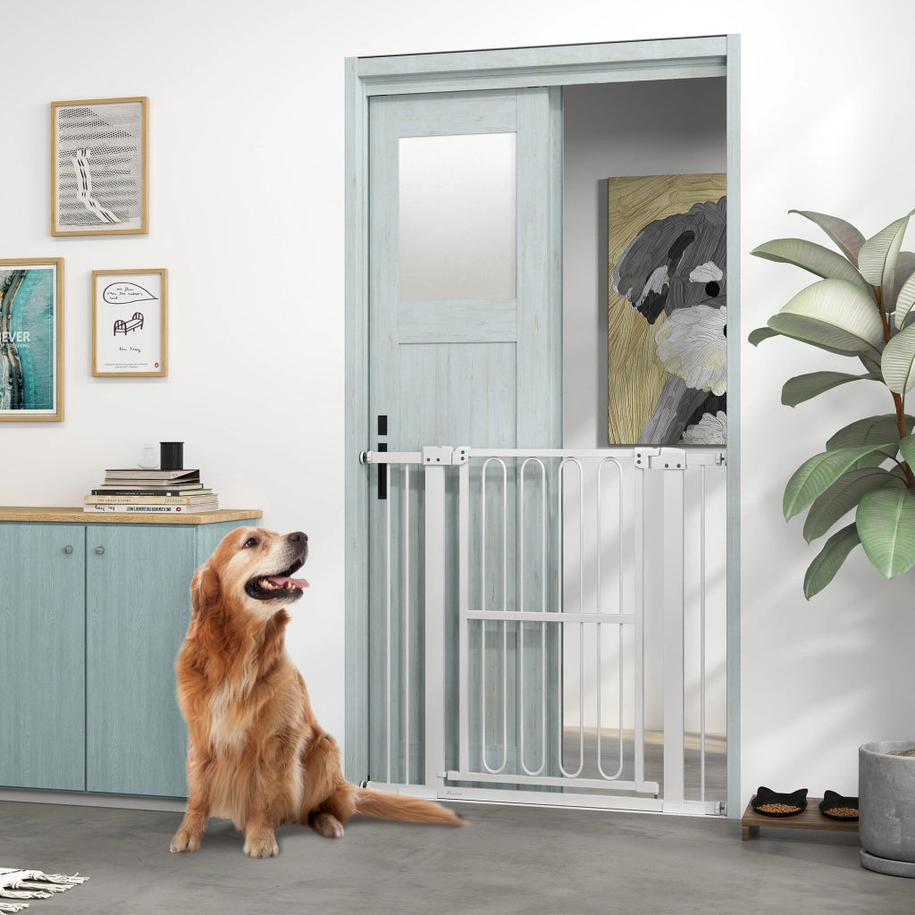 Cancello di Sicurezza per Cani ¨C Zephmum ¨C Grigio 76-104 cm