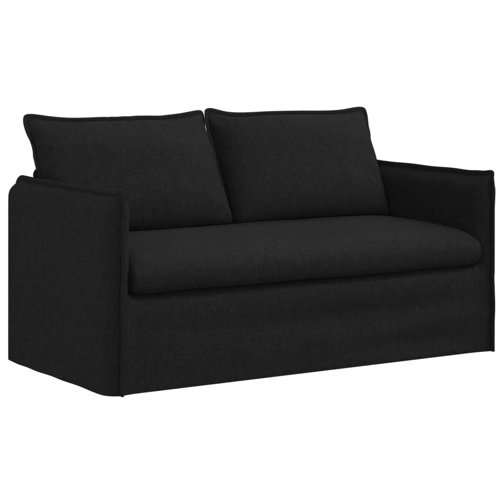 Divano Nero 156 x 82 x 85 cm Tessuto