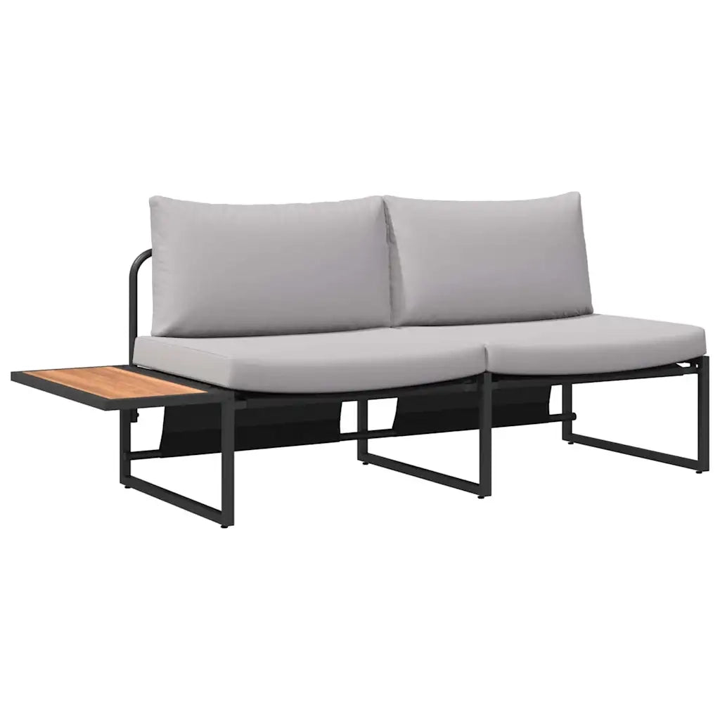 Set da Pranzo per Giardino 3 pcs Grigio chiaro Acciaio 3335889