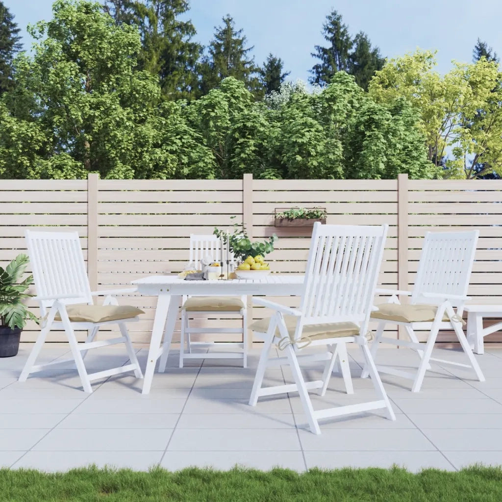 Cuscini per Pallet 4 pz Beige 50x50x7 cm Tessuto Oxford 361517