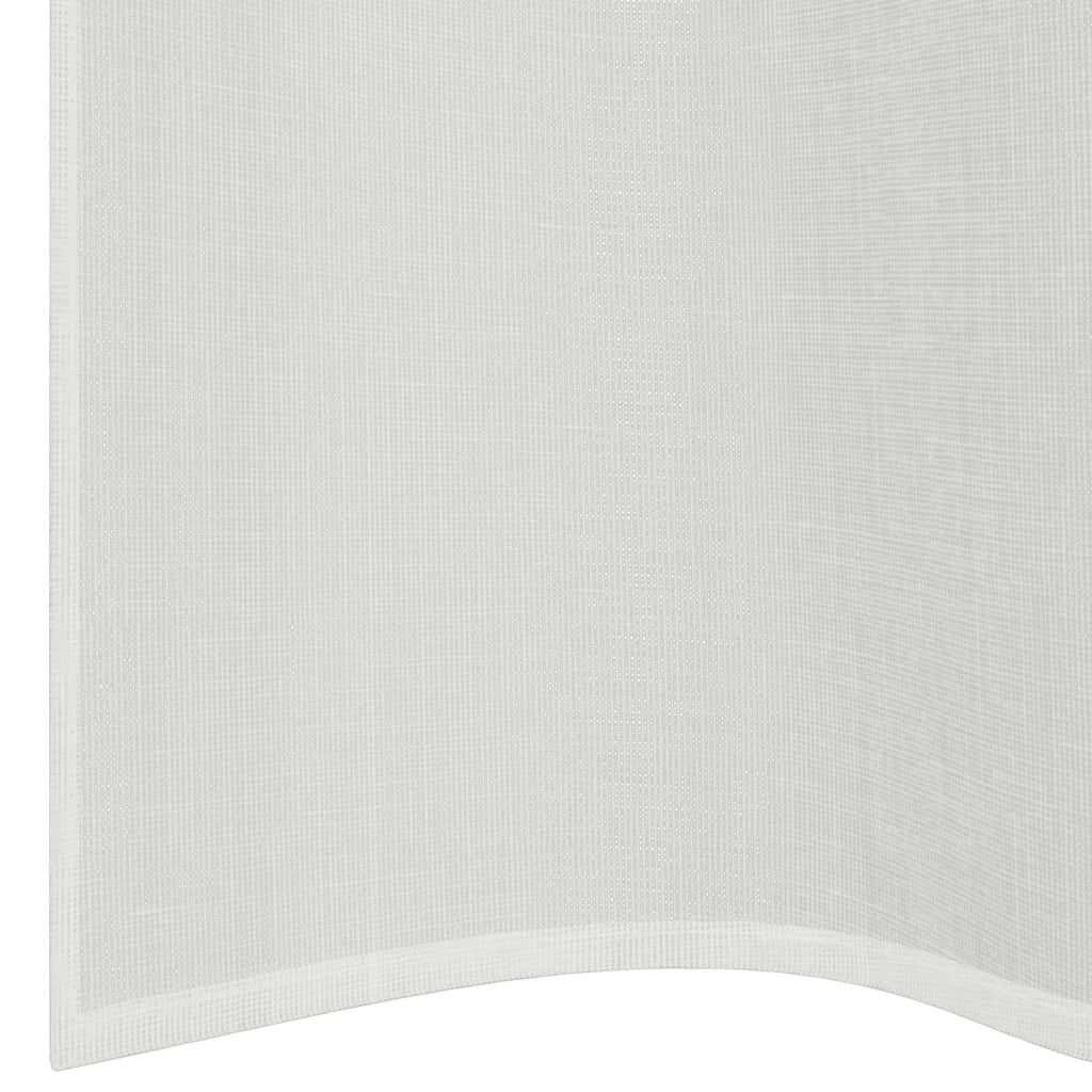 Tende in Voile con Occhielli 2 pz Bianco
