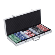 Set Poker ¨C Minimal ¨C Alluminio, 500 Fiches, 2 Mazzi