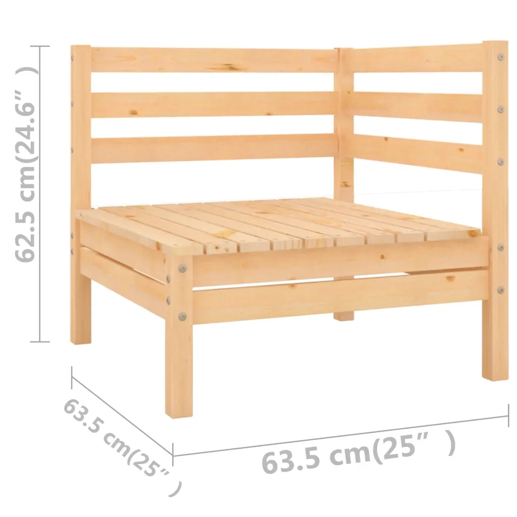 Set Divani da Giardino 6 pz | Set Salotto da Giardino in Legno Massello di Pino