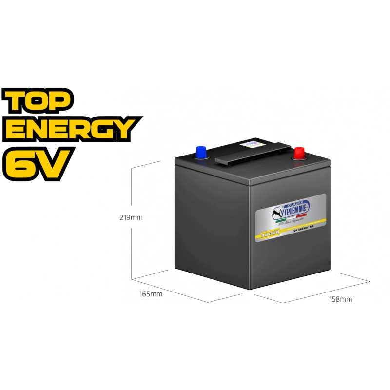 Batteria 6V 84AH mm.158x165x188/h 220H 480A-EN B352C