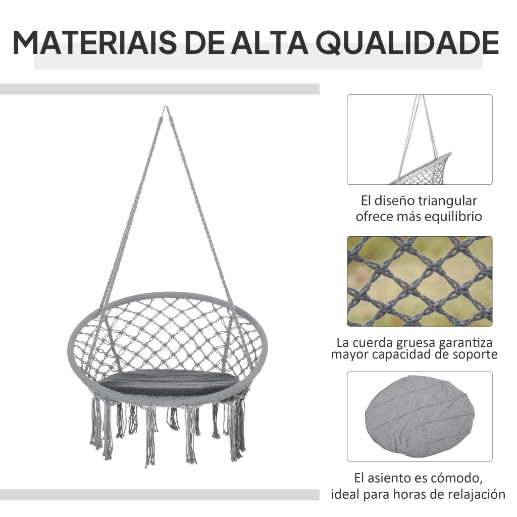 Sedia a dondolo ¨C Minimal ¨C Grigio ?60x80x42 cm