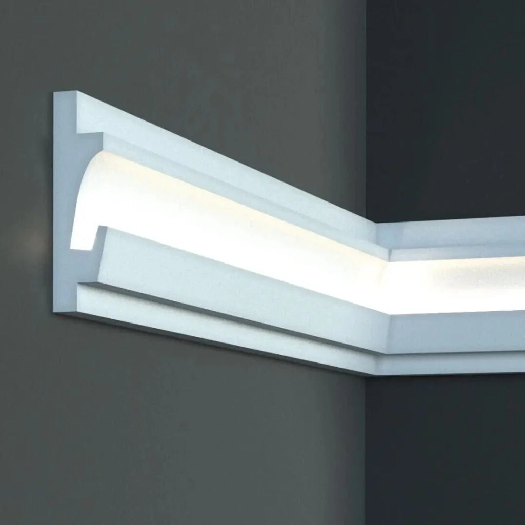 a barra *** STOCK *** Pacco da 24 barre di cornice XPS  Con alloggio LED 125X35x1150 KD401