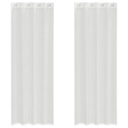 Tende in Voile con Occhielli 2 pz Bianco