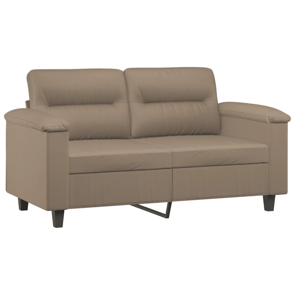 Divano a 2 Posti Cappuccino 140 cm in Similpelle 359582